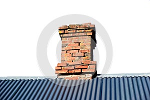 Isolated Roof Ridge with Chimney