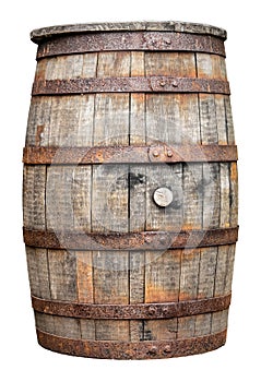 Vintage Wooden Beer Or Whiskey Barrel