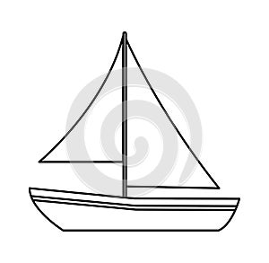 Isolated sailboat design