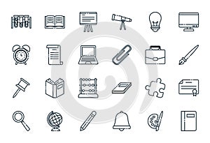 Isolated school icon set vector design