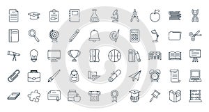 Isolated school icon set vector design