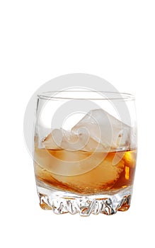 Isolated scotch on the rocks