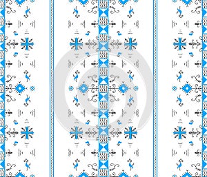 Isolated seamless vector pattern. Stylized Russian folklore.