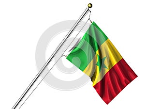 Isolated Senegalese Flag