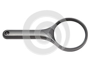 Isolated shadowless magnifying glass