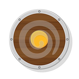 Isolated shield marios videogame vector illustration photo