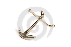 Isolated Shiny Navy Anchor