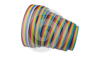 Isolated shot a color flatcable