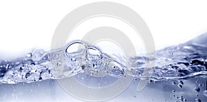 Isolated shot of water splashing