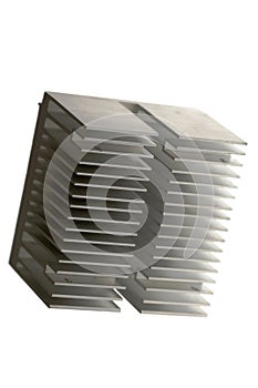 Isolated silver radiator