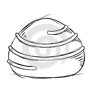 Isolated sketch of a chocolate candy Vector
