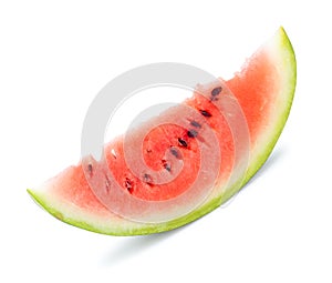 Isolated slice of water melon