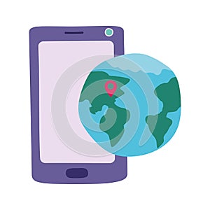 Isolated smartphone icon vector design