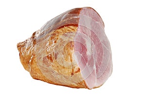 Isolated smoked ham