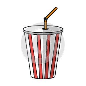 Isolated soda drink design