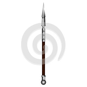 Isolated spear illustration