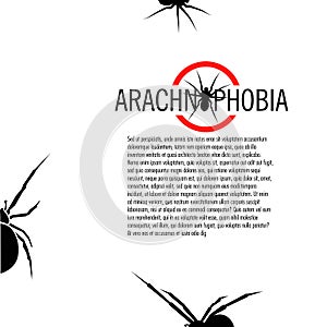 Isolated spider vector logo. Insect illustration. Arachnophobia. Halloween icon.