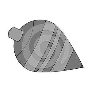 Isolated spinning top toy design