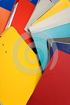 Isolated stack of folders