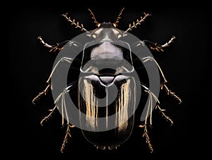 Ai Generated illustration Wildlife Concept of Isolated stag-beetle