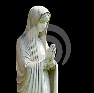 Isolated statue of Mary