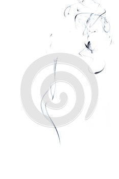 Isolated steam. Blur steam mist cloud, abstract fog or black smoke isolated on white background. Abstract of steam with