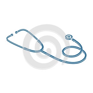 Isolated stethoscope icon Vector