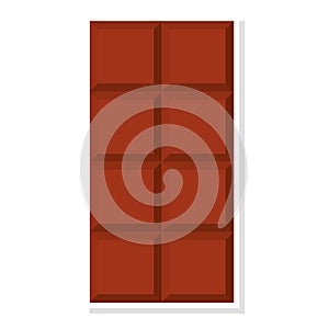 Isolated sticker of a chocolate bar candy icon Vector