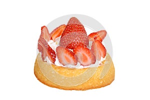 Isolated strawberry shortcake