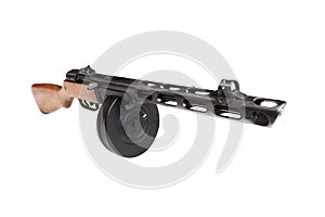 Isolated submachine gun