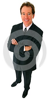 Isolated Successful Senior Businessman Smiling