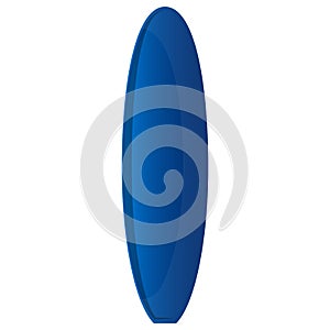 Isolated surfboard illustration