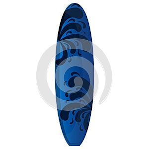 Isolated surfboard illustration