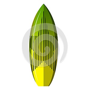 Isolated surfboard illustration