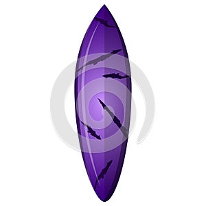 Isolated surfboard illustration