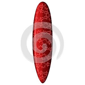 Isolated surfboard illustration