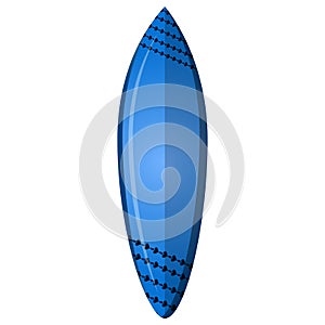 Isolated surfboard illustration