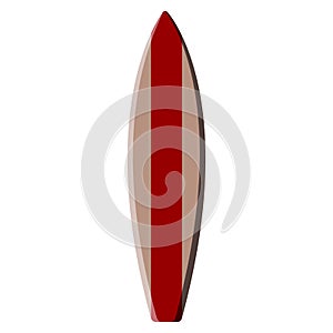 Isolated surfboard illustration