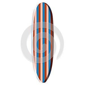 Isolated surfboard illustration