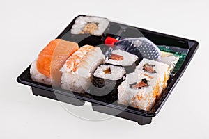 Isolated Sushi box