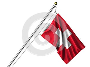 Isolated Swiss Flag