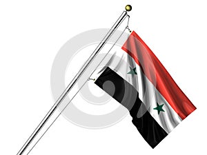 Isolated Syrian Flag