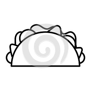 Isolated taco icon