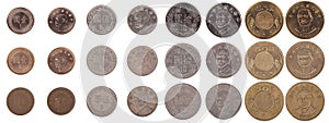 Isolated Taiwanese Coins From New to Worn