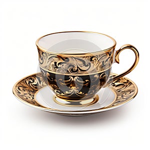 Isolated Tea Cup On White Background