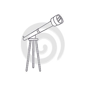 Isolated telescope icon