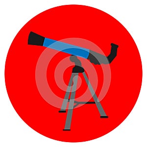 Isolated telescope icon