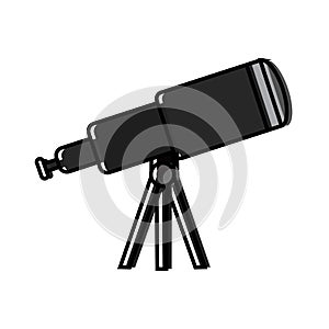 Isolated telescope icon