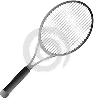 Isolated tennis racket