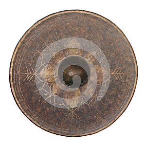 Isolated Thai native gong